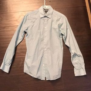 Express extra slim fit casual button up shirt